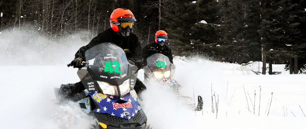 Alaska National Guard Iron Dog snowmobile race, Camp Denali, Alaska