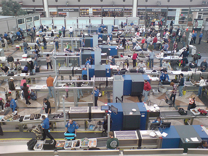 Just looking at the airport security screening process can make your stress levels sky-rocket. Just looking at the airport security screening process can make your stress levels sky-rocket.