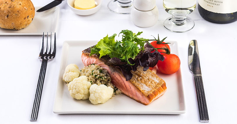 flight meal on Singapore airline 