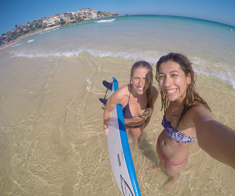 friends at the beach