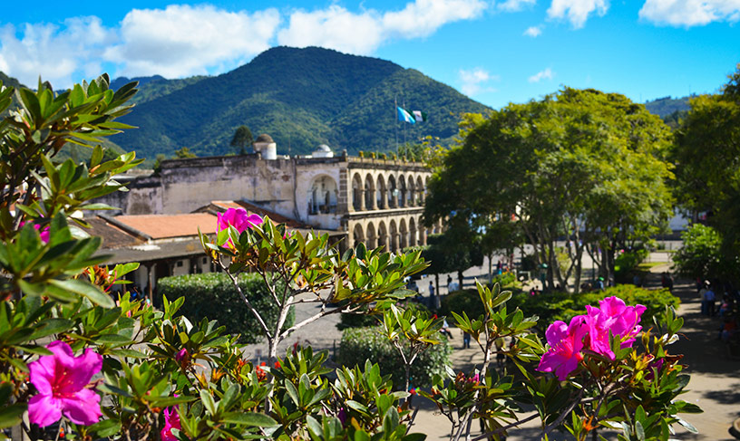 mountain scenery in south america