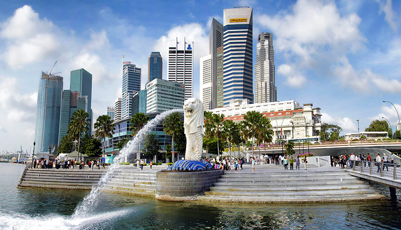 singapore city merlion