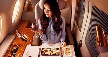 air flight meal on emirates first class 
