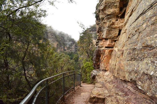 National park rock wall