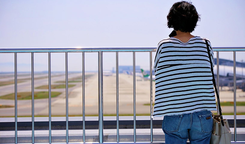 mum travelling without kids